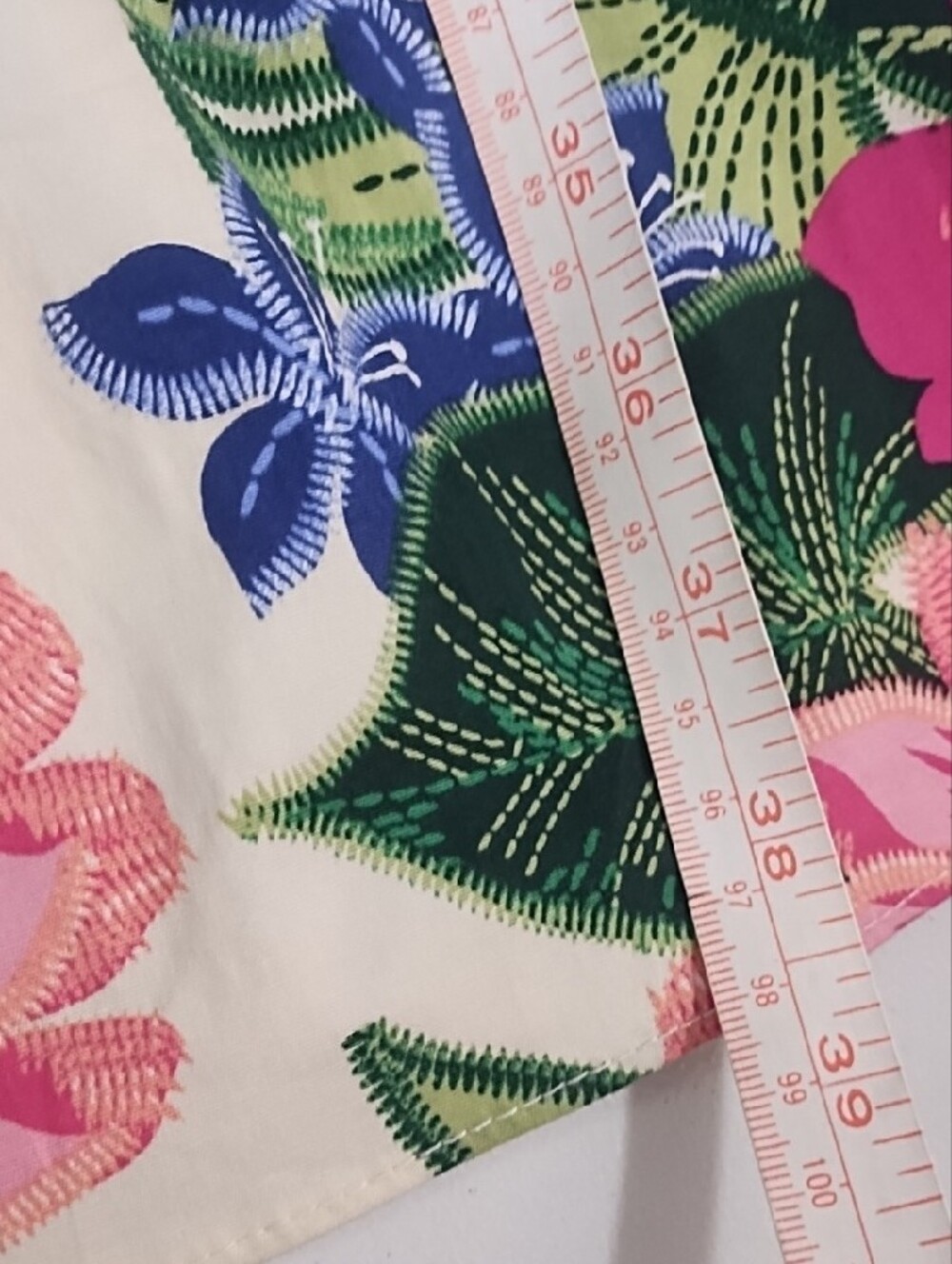 Sleeveless Cream Maxi Dress with Vibrant Tropical Floral Print Pockets - Picture 11 of 15